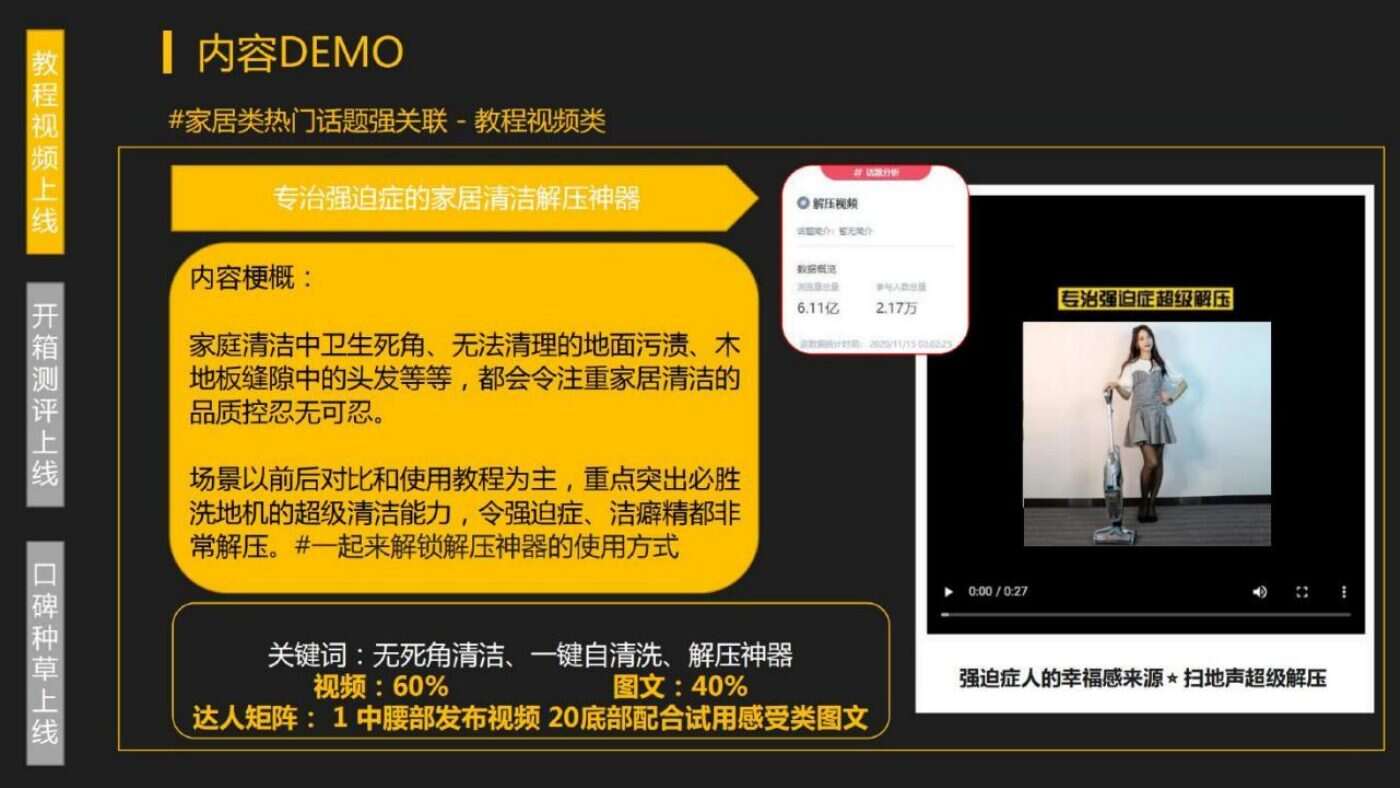某家居清洁品牌内容营销方案 案例完整内容
